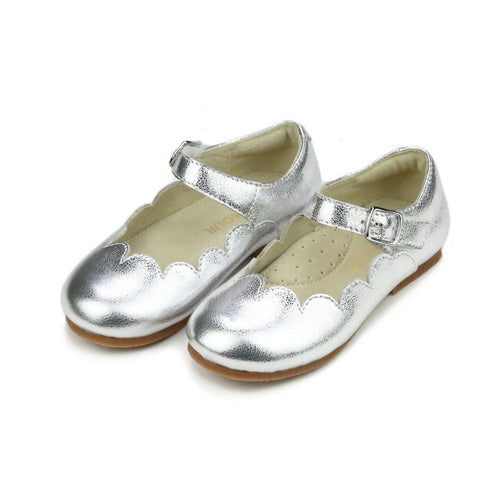 L'Amour Sonia Scalloped Flat Silver