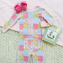 Load image into Gallery viewer, Noelle's Night Night Footed Paris Pike Patch with Palm Beach Pink