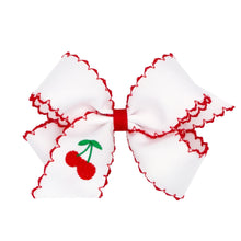 Load image into Gallery viewer, Assorted Medium Grosgrain Moonstitch Bows with Embroidery