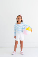 Load image into Gallery viewer, Shipley Shorts Worth Avenue White with Bow & Stork