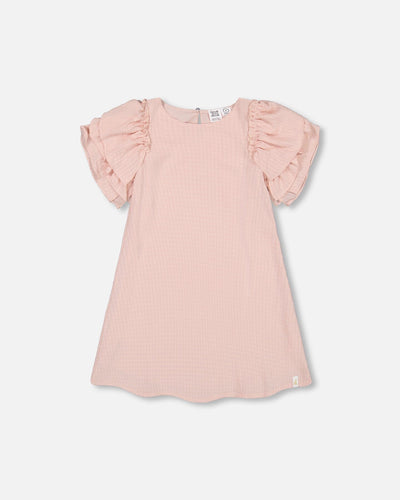 Seersucker Dress Blush Pink