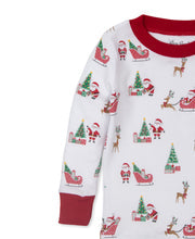 Load image into Gallery viewer, Santa's Sleigh Print Snug Pajama Set