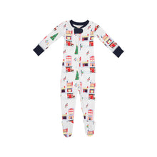 Load image into Gallery viewer, Knox's Night Night Footed Merry Little Main Street with Nantucket Navy