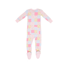 Load image into Gallery viewer, Noelle's Night Night Footed Paris Pike Patch with Palm Beach Pink