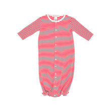 Load image into Gallery viewer, Twinkle Twinkle 2 in 1 Gown Richmond Red Stripe with Worth Avenue White