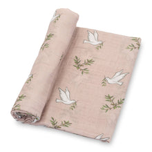 Load image into Gallery viewer, Dove Baby Swaddle Muslin Blanket
