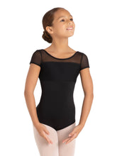 Load image into Gallery viewer, Black Star Struck Galaxy Short Sleeve Leotard