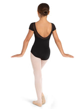 Load image into Gallery viewer, Black Star Struck Galaxy Short Sleeve Leotard