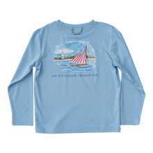 Load image into Gallery viewer, Pro Performance Fishing Tee Placid Blue