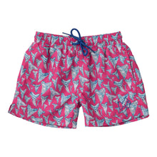 Load image into Gallery viewer, Boogie Board Swim Trunk- Pink Shark Tooth