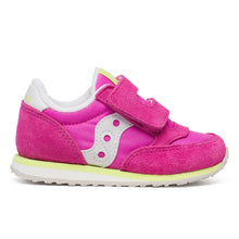 Load image into Gallery viewer, Saucony Baby Jazz Hook & Loop Pink & Lime Sneakers