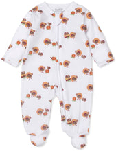 Load image into Gallery viewer, Multi Gobble Gobble Print Footie with Zipper