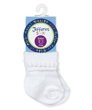 Load image into Gallery viewer, Jefferies White Bubble Booties 2 Pack
