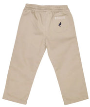 Load image into Gallery viewer, Sheffield Pants Twill Keeneland Khaki with Nantucket Navy Stork