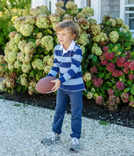 Load image into Gallery viewer, Gates Sweeney Sweatpants Pima Nantucket Navy With Richmond Red Stork