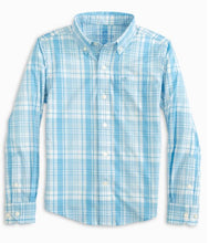 Load image into Gallery viewer, Rain Water Youth Palm Canyon Plaid Long Sleeve Intercoastal Sport Shirt