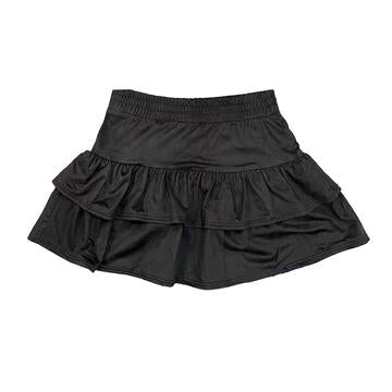 MICRO SUEDE TIERED SKIRT