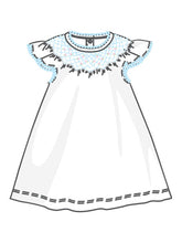 Load image into Gallery viewer, Sky Blue Charlotte&#39;s Classics Bishop Flutters Dress Set