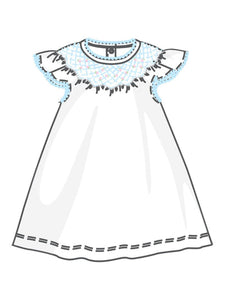 Sky Blue Charlotte's Classics Bishop Flutters Dress Set