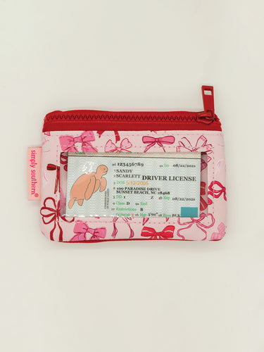 Small Wallet with Bow Print