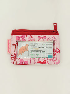 Small Wallet with Bow Print