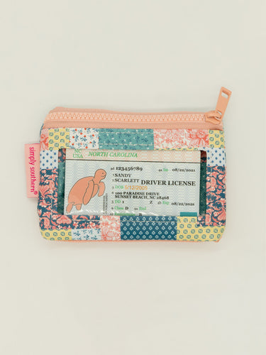 Small Wallet With Quilted Print