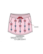 Load image into Gallery viewer, Sequin Stars and Bows Americana Skort Tween Girls