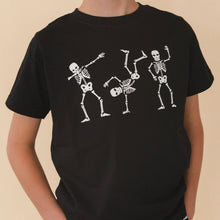 Load image into Gallery viewer, Glow In The Dark Silly Skelly Halloween Short Sleeve T-Shirt