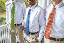 Load image into Gallery viewer, Tripp&#39;s Signature Geometric Blue Child Tween Adult Necktie
