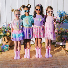 Load image into Gallery viewer, Easter Bunny Short Sleeve Tutu Dress - Kids Easter Dress
