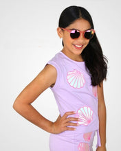 Load image into Gallery viewer, Seashells applique tank top - TWEEN GIRLS