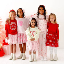 Load image into Gallery viewer, Candy Cane Christmas Flare Legging - Kids Clothing - Holiday