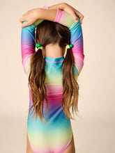 Load image into Gallery viewer, Rio de Janeiro Rainbow Long Sleeve One-Piece Swimsuit