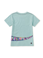 Load image into Gallery viewer, Canal Blue Graffiti Iguana Double Sided Graphic Tee