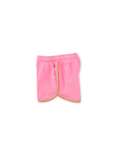 Load image into Gallery viewer, Sachet Pink Rainbow Binding Track Shorts