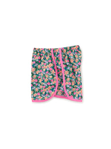 Orchid Ditsy Wooven Dolphin Shorts