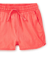 Load image into Gallery viewer, Sunset Pink Pom-Pom Gym Shorts