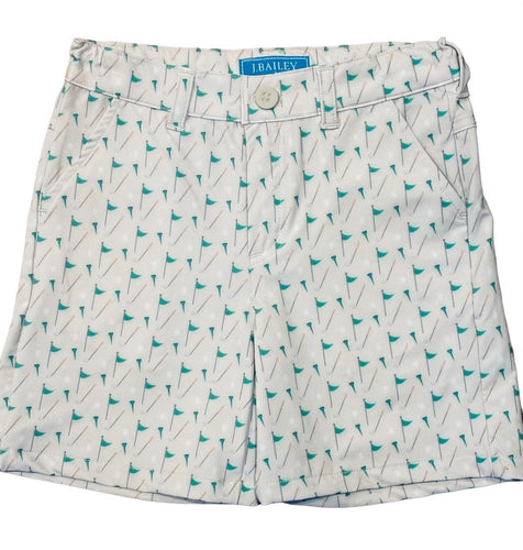 Golf Printed Performance Club Shorts