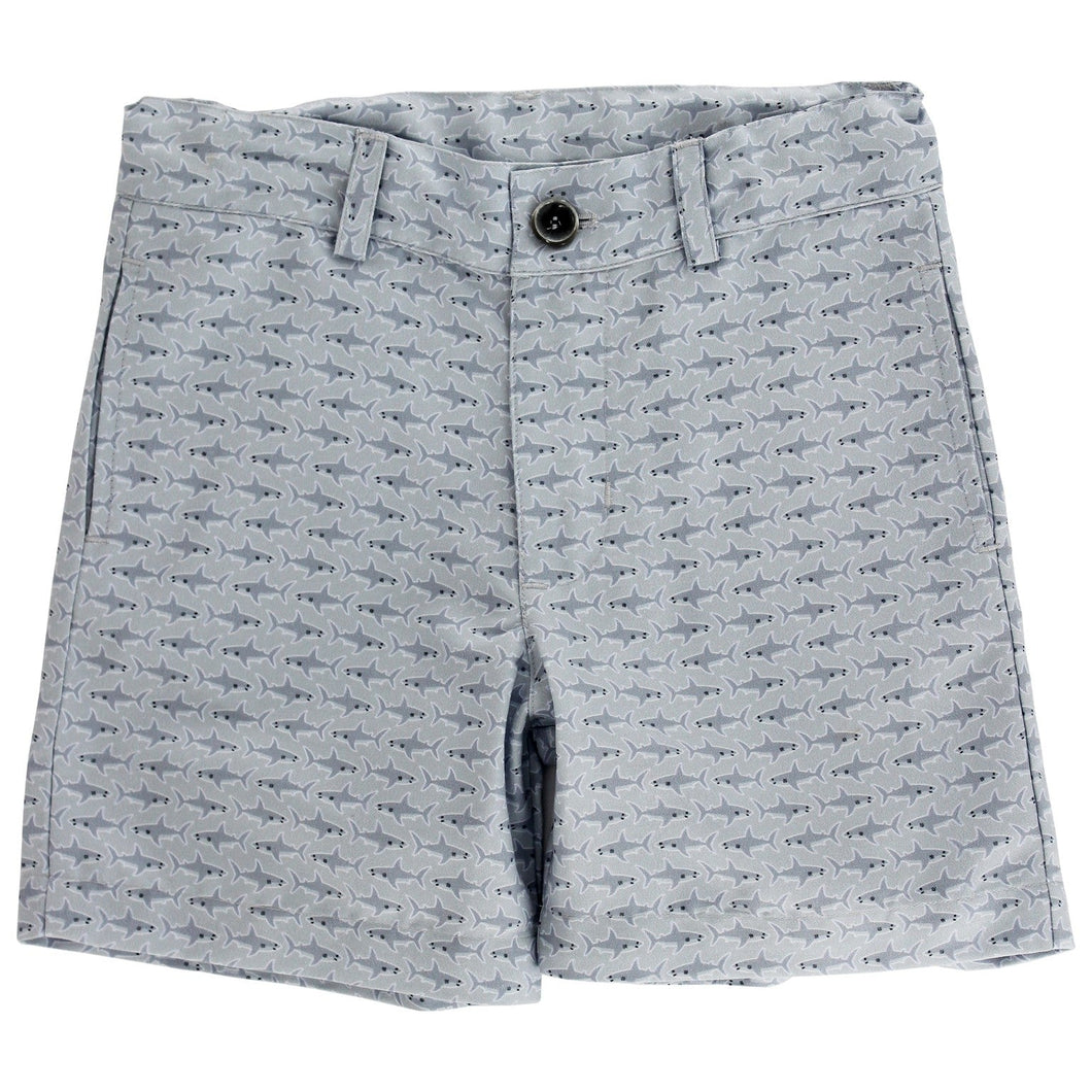 Sharks on Grey Pete Shorts
