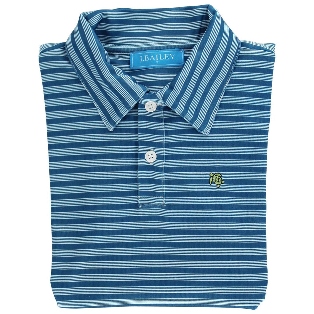 Cornflower Performance Harry Long Sleeve Polo