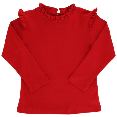 Girls Long Sleeve Tee- Red