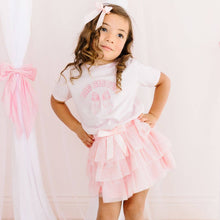 Load image into Gallery viewer, Ballet Bow Tiered Tutu - Kids Dress Up Skirt - Coquette