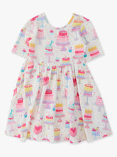 Load image into Gallery viewer, Girls Birthday Cake Party Short Sleeve Knit Twirl Dress