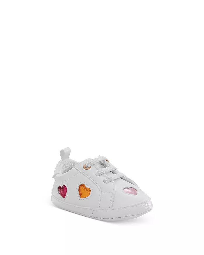 Baby Girls' Lane Love Metallic Detail Leather Lace-Up Sneakers