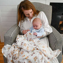 Load image into Gallery viewer, Woof Woof Baby Swaddle Blanket