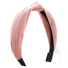 Load image into Gallery viewer, Velvet-wrapped Headband with Knot