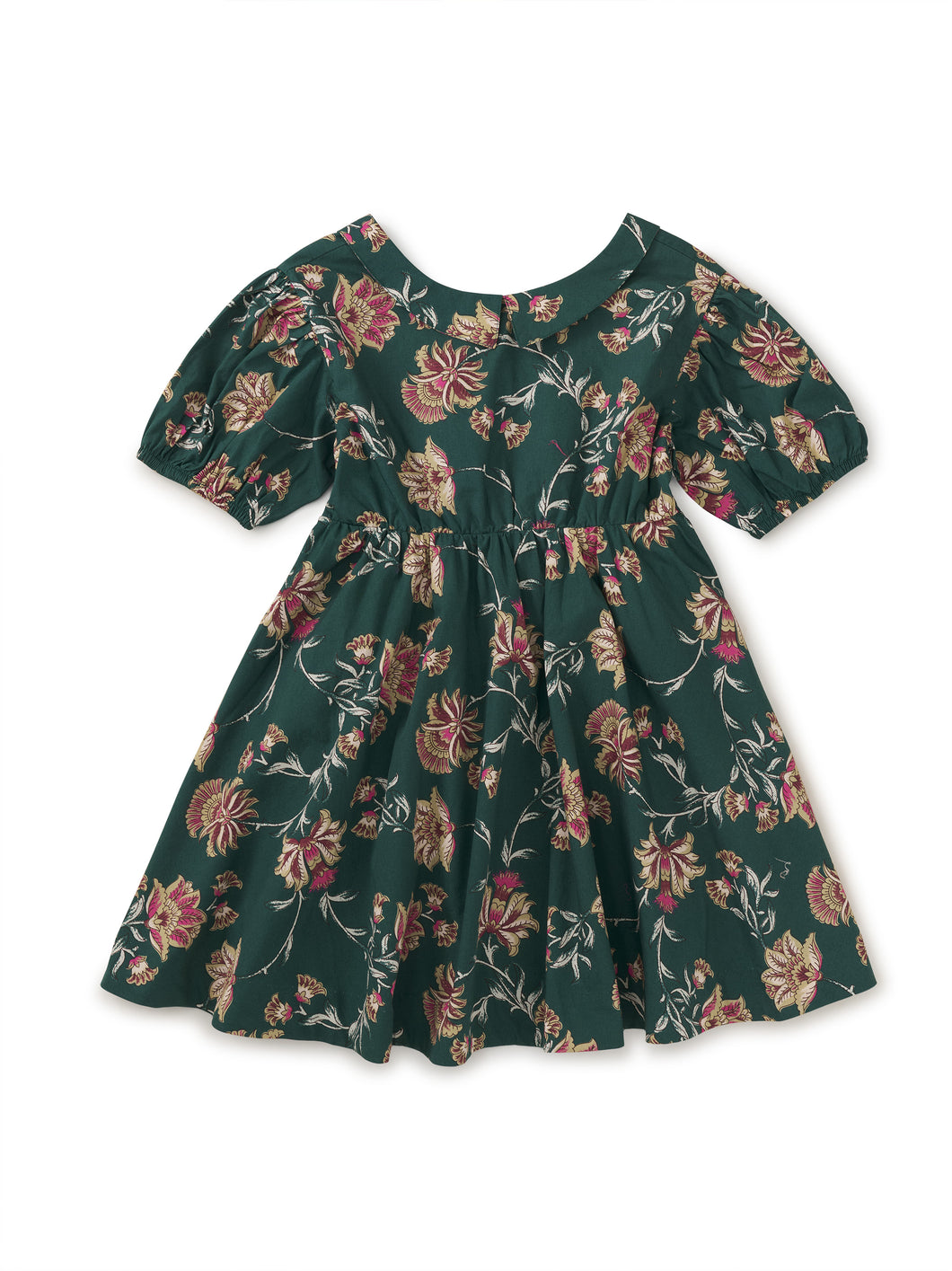 Salma Floral Puff Sleeve Collar Dress