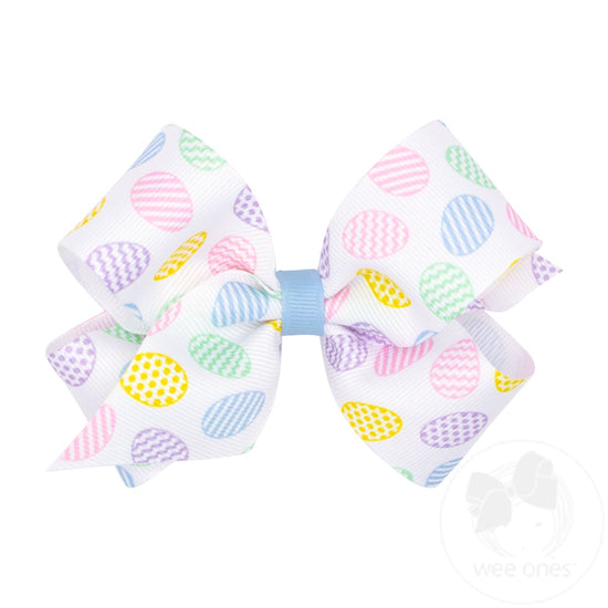 Medium Grosgrain Spring Print Bow