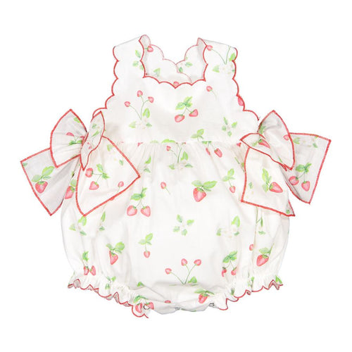 Daisies & Berries Scalloped Romper