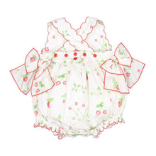 Load image into Gallery viewer, Daisies &amp; Berries Scalloped Romper